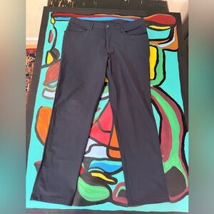 lululemon athletica Men's Black Straight Leg Pants